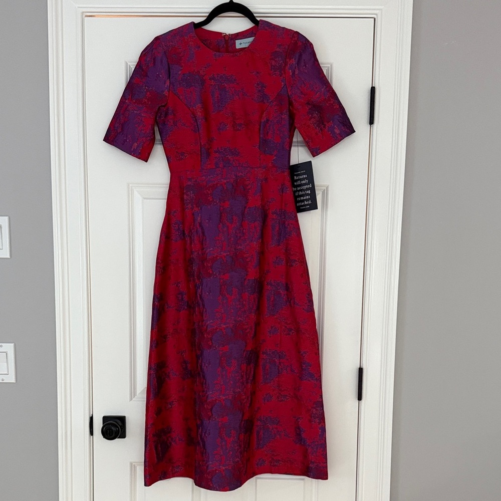 Tuckernuck Raspberry Jacquard Baldwin Dress Size XS. NWT